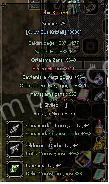 +9 full evrim 40 ort 20 ölümsüz zehir